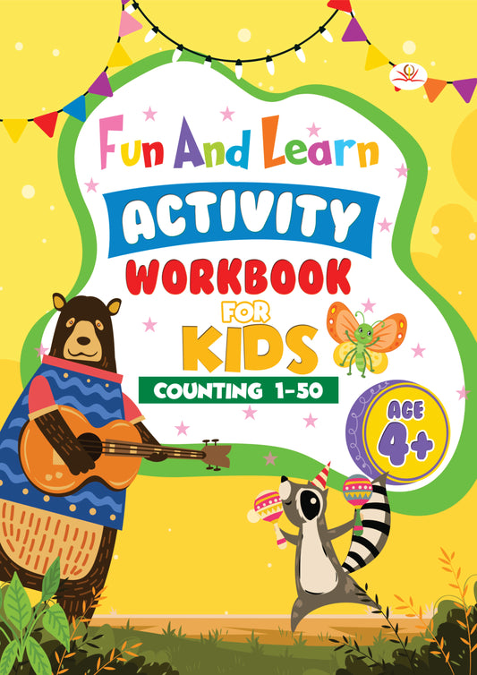 FUN AND LEARN ACTIVITY WORKBOOK FOR KIDS COUNTING 1-50
