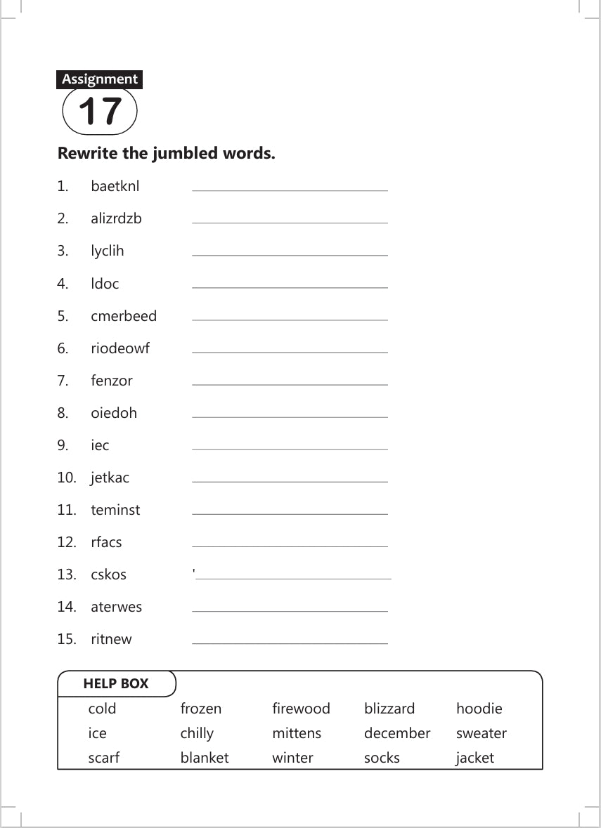 FUN AND LEARN ACTIVITY WORKBOOK FOR KIDS CREATIVE WRITING 3