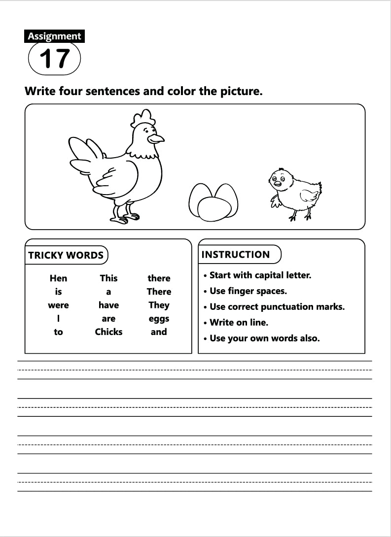 FUN AND LEARN ACTIVITY WORKBOOK FOR KIDS CREATIVE WRITING -1