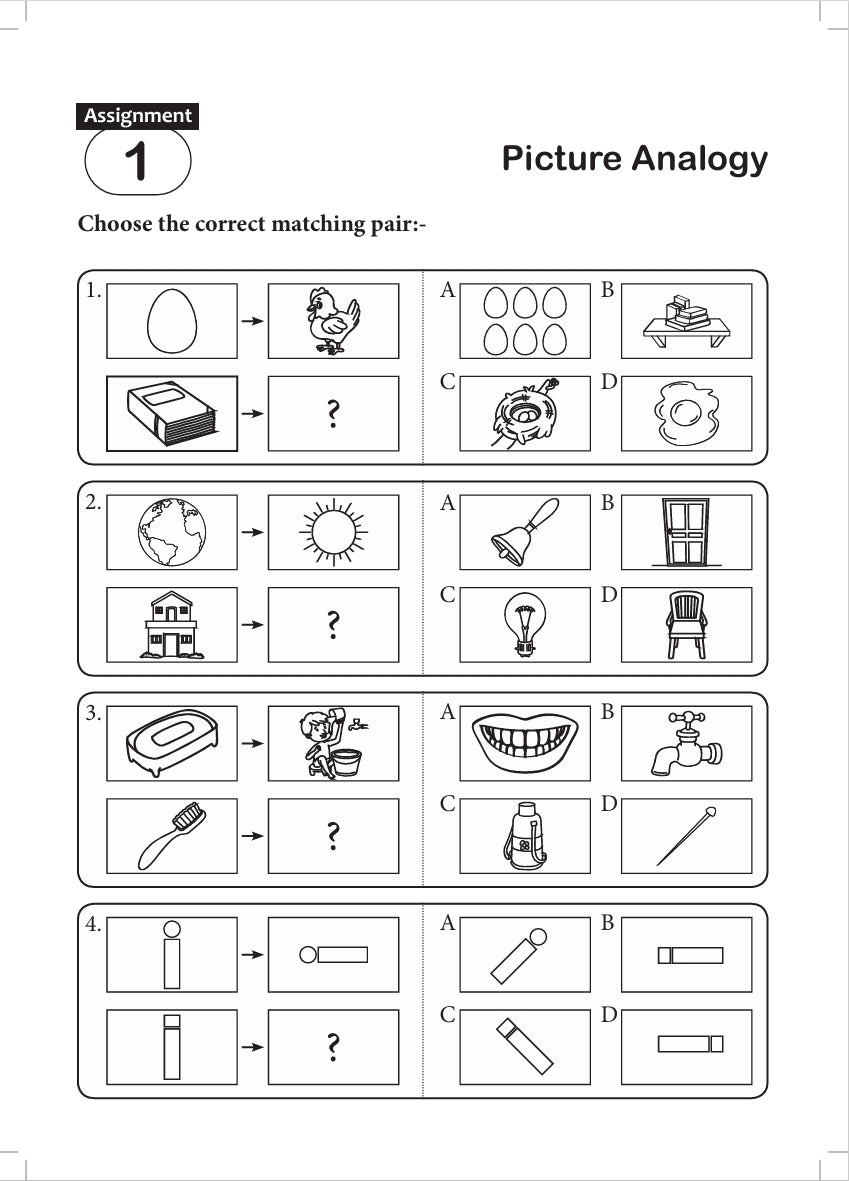 FUN AND LEARN ACTIVITY WORKBOOK FOR KIDS LOGICAL REASONING 1