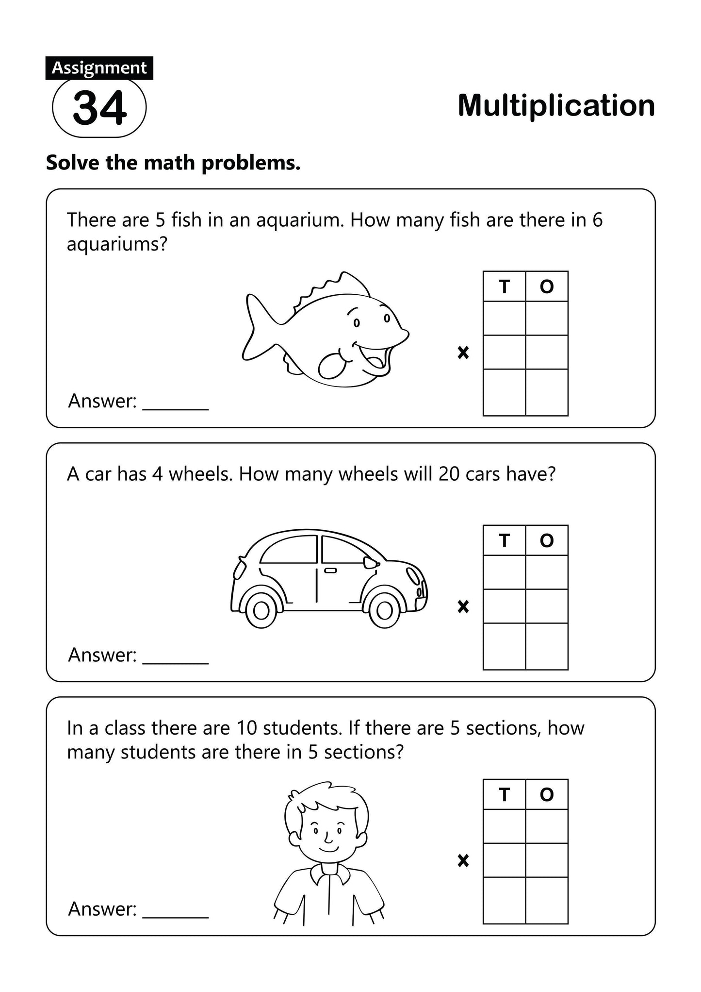 FUN AND LEARN ACTIVITY WORKBOOK FOR KIDS WORD PROBLEM 2