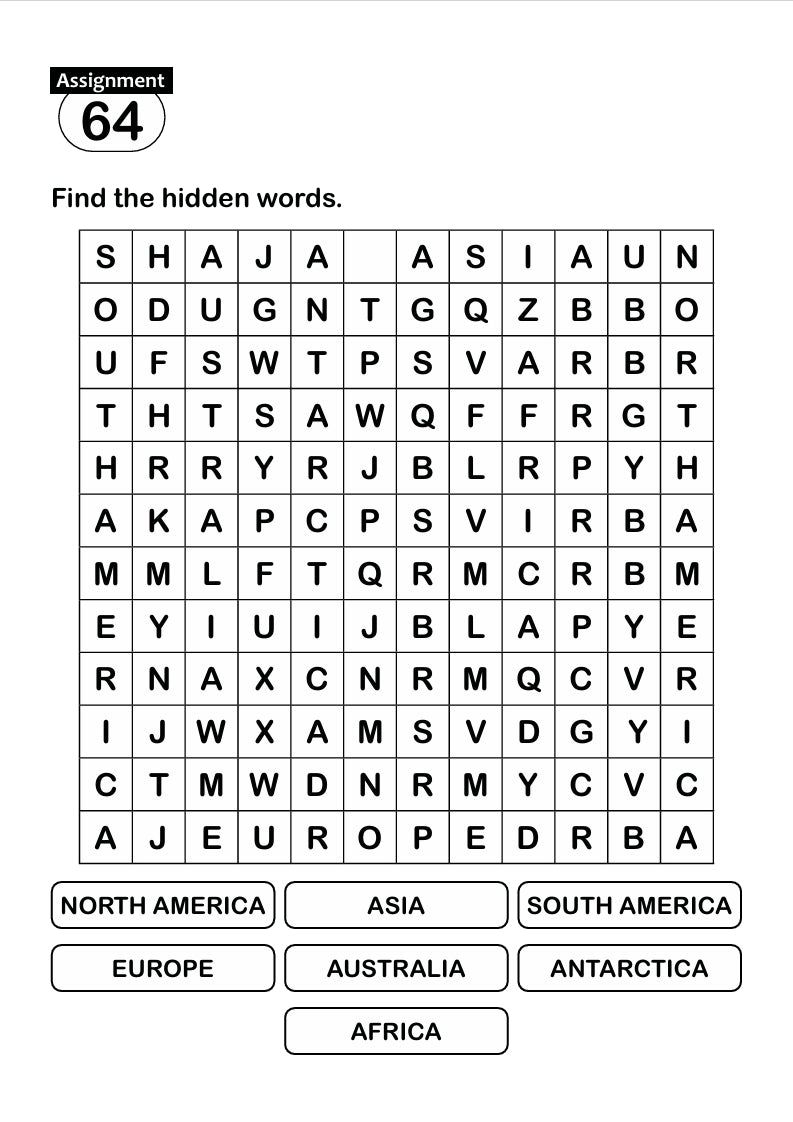 FUN AND LEARN ACTIVITY WORKBOOK FOR KIDS WORD SEARCH-1
