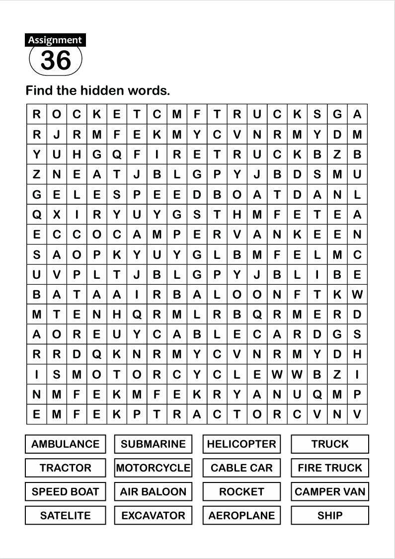 FUN AND LEARN ACTIVITY WORKBOOK FOR KIDS WORD SEARCH-2