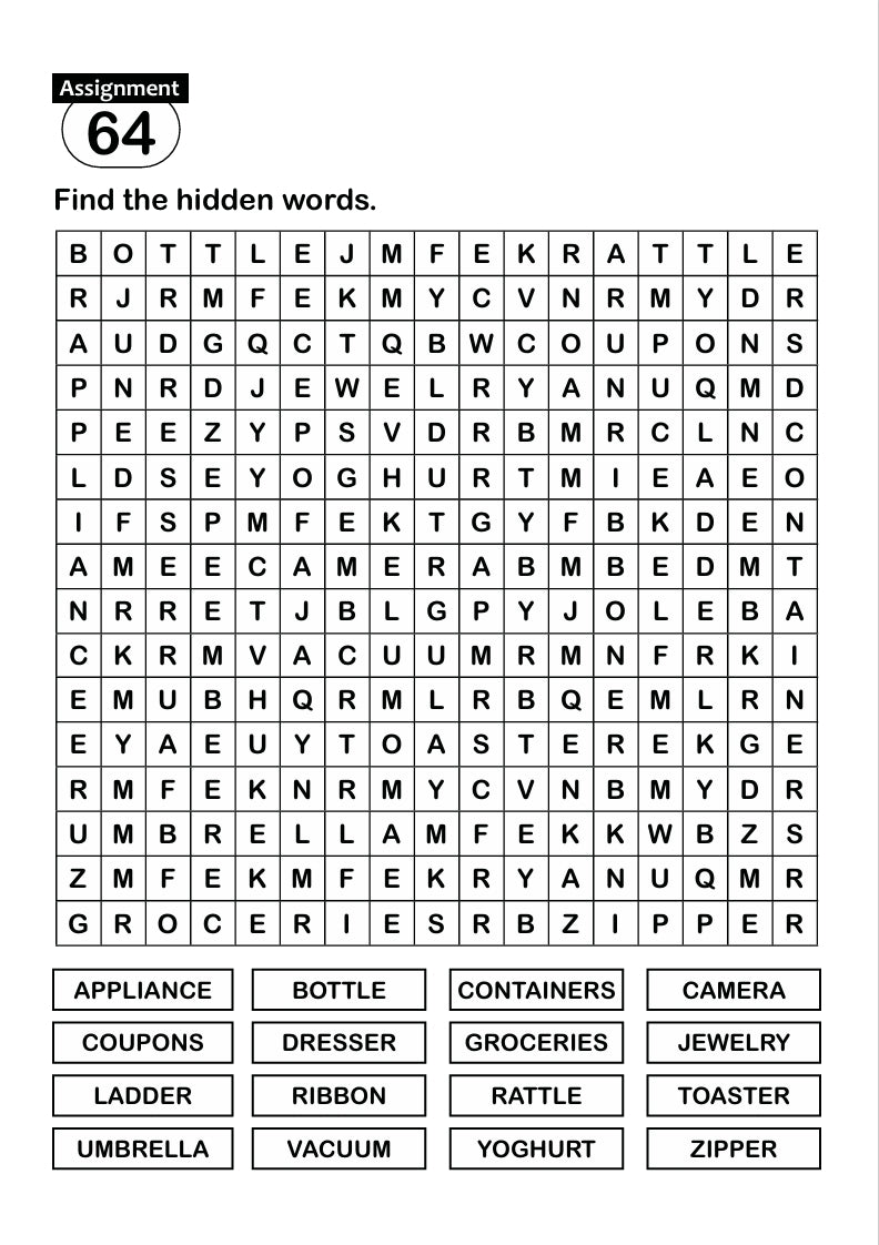 FUN AND LEARN ACTIVITY WORKBOOK FOR KIDS WORD SEARCH-2