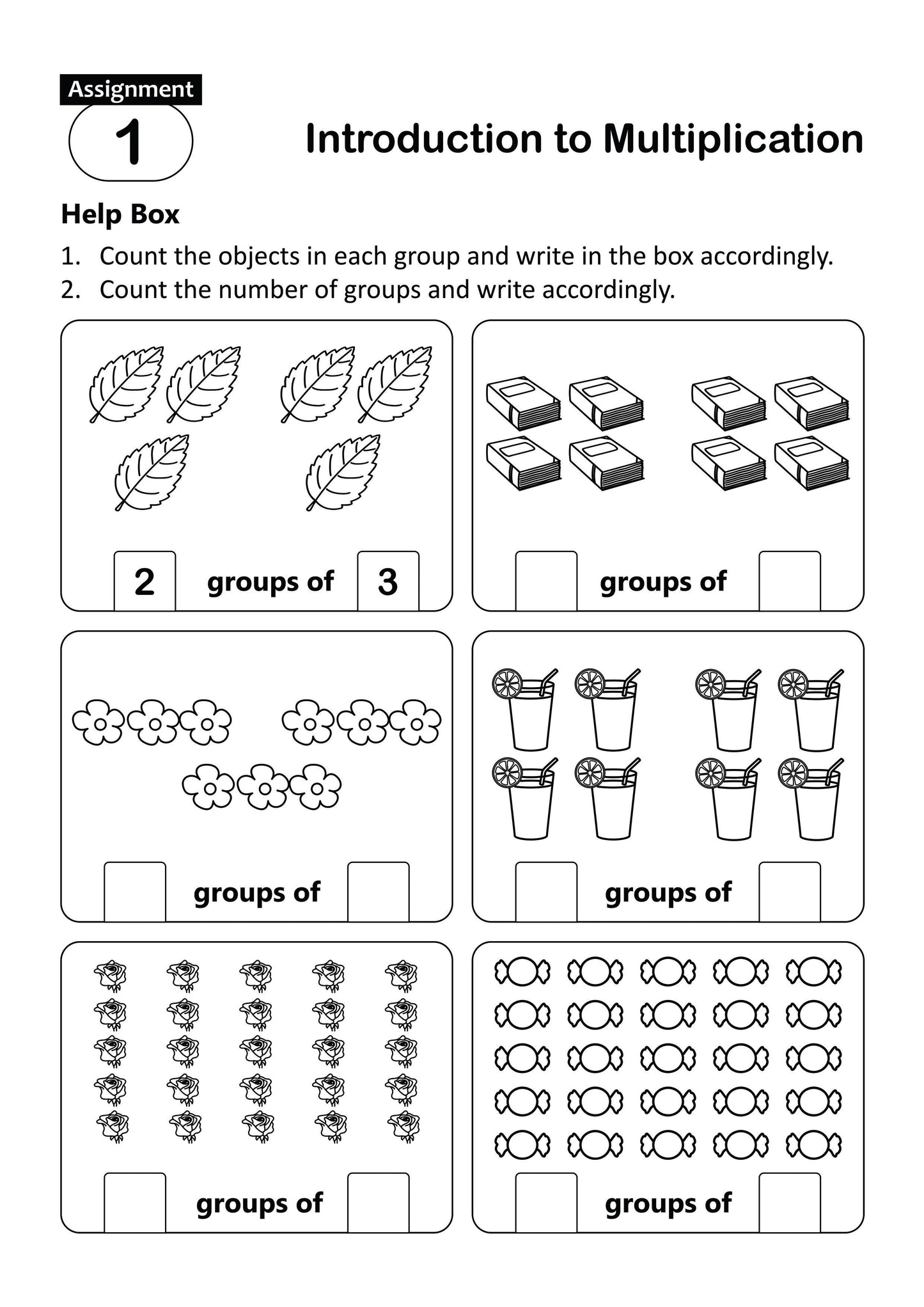 FUN AND LEARN ACTIVITY WORKBOOK FOR KIDS MULTIPLICATION