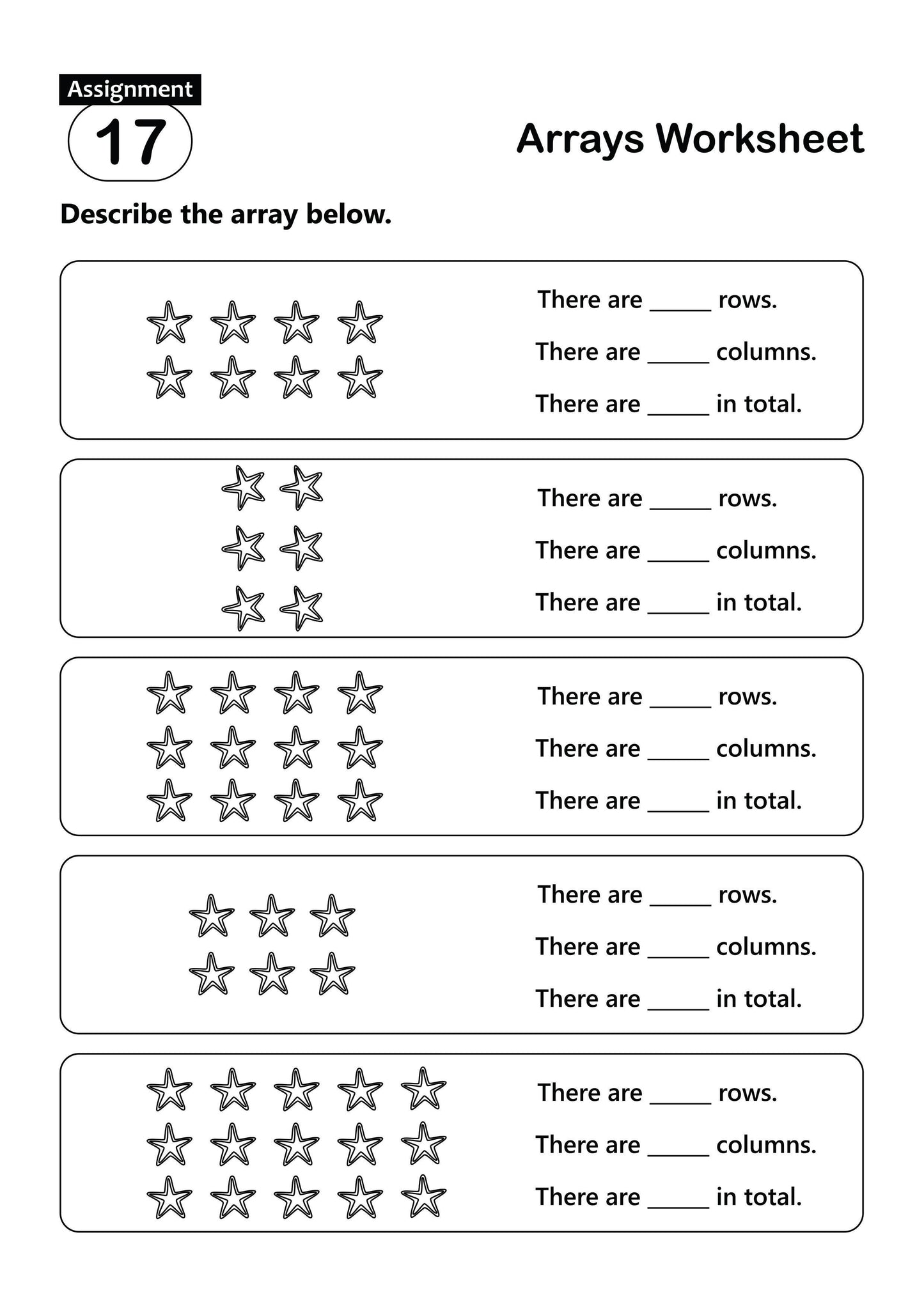 FUN AND LEARN ACTIVITY WORKBOOK FOR KIDS MULTIPLICATION