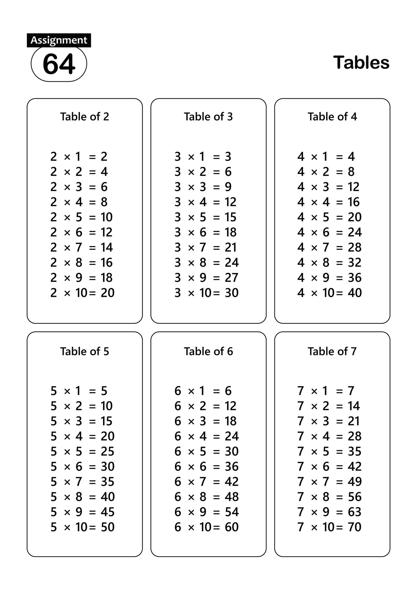 FUN AND LEARN ACTIVITY WORKBOOK FOR KIDS MULTIPLICATION