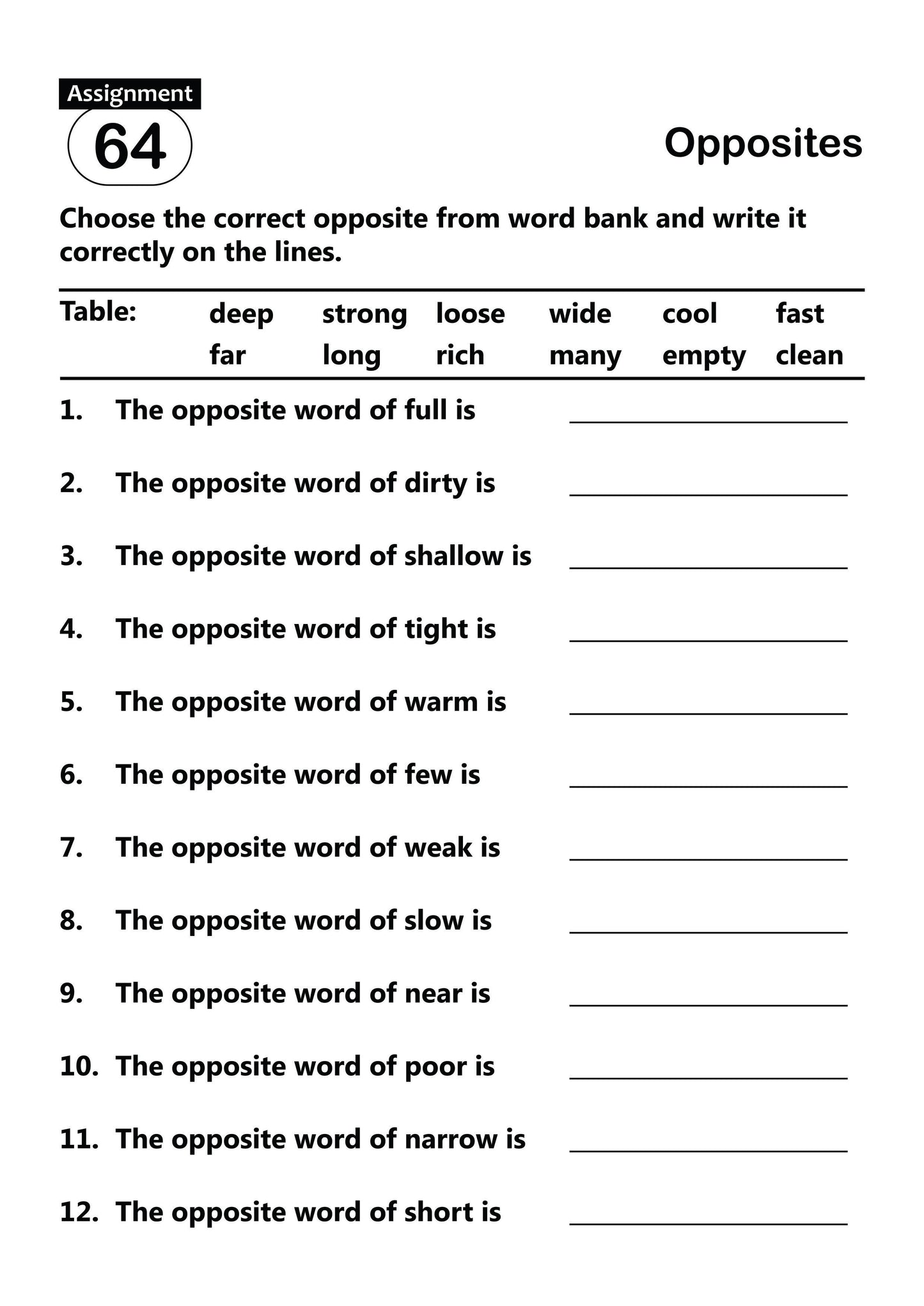 FUN AND LEARN ACTIVITY WORKBOOK FOR KIDS OPPOSITE
