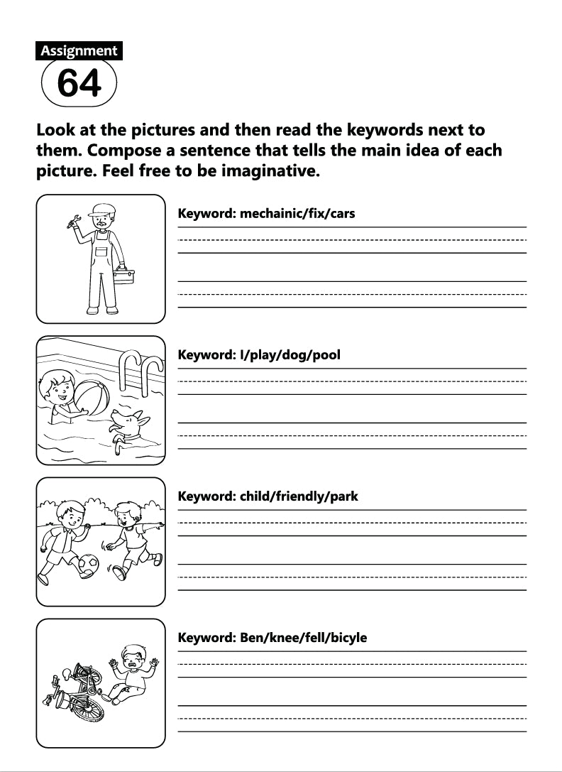 FUN AND LEARN ACTIVITY WORKBOOK FOR KIDS CREATIVE WRITING -1
