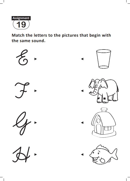 FUN AND LEARN ACTIVITY WORKBOOK FOR KIDS CURSIVE CAPITAL