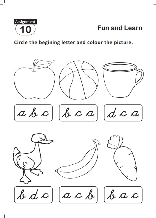 FUN AND LEARN ACTIVITY WORKBOOK FOR KIDS CURSIVE SMALL LETTER