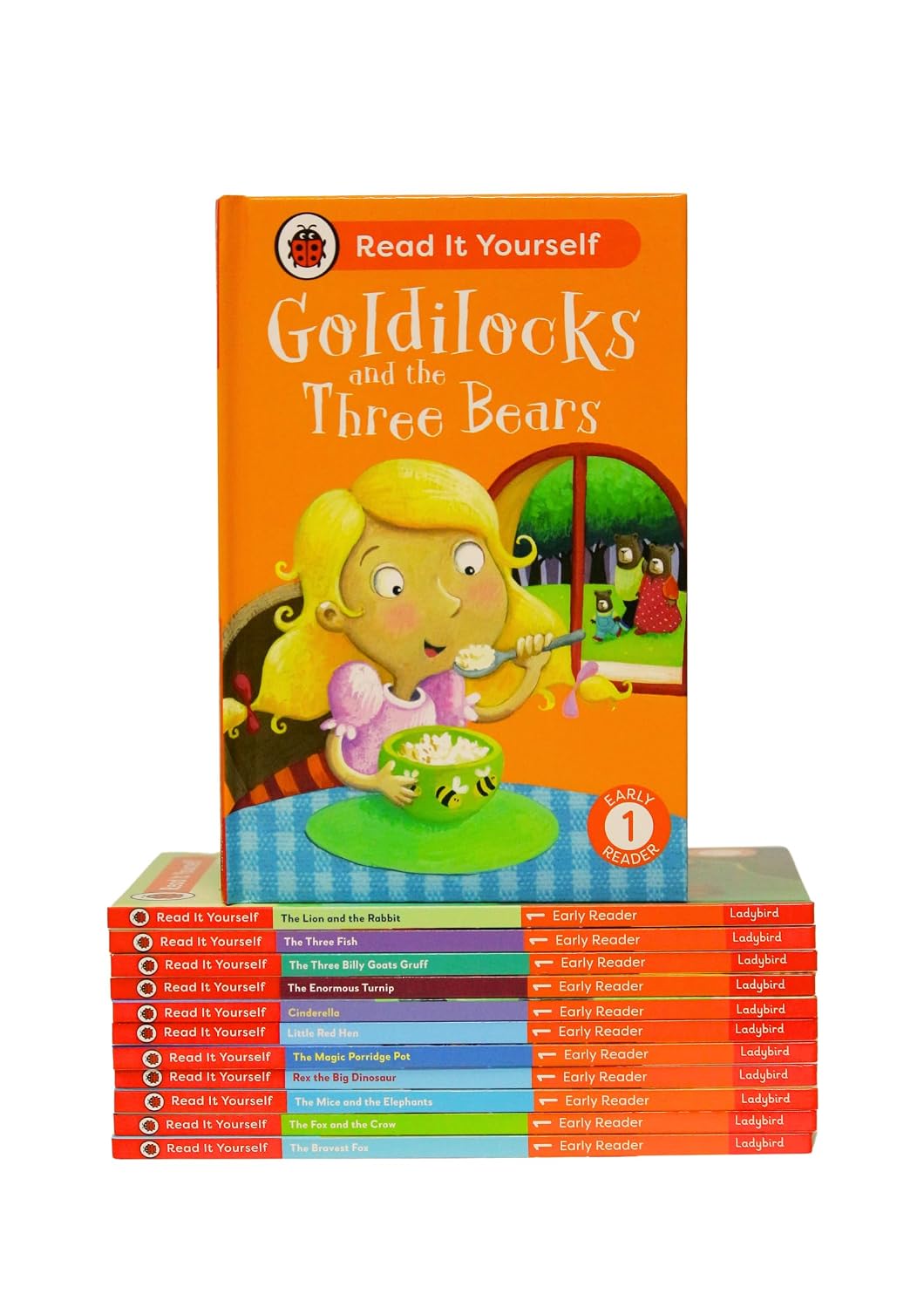 Read It Yourself with Ladybird: Early Readers Level 1: 12 Books Collection Box Set (Cinderella, The Three Billy Goats Gruff, Little Red Hen, The Enormous Turnip, The Fox and the Crow and More)