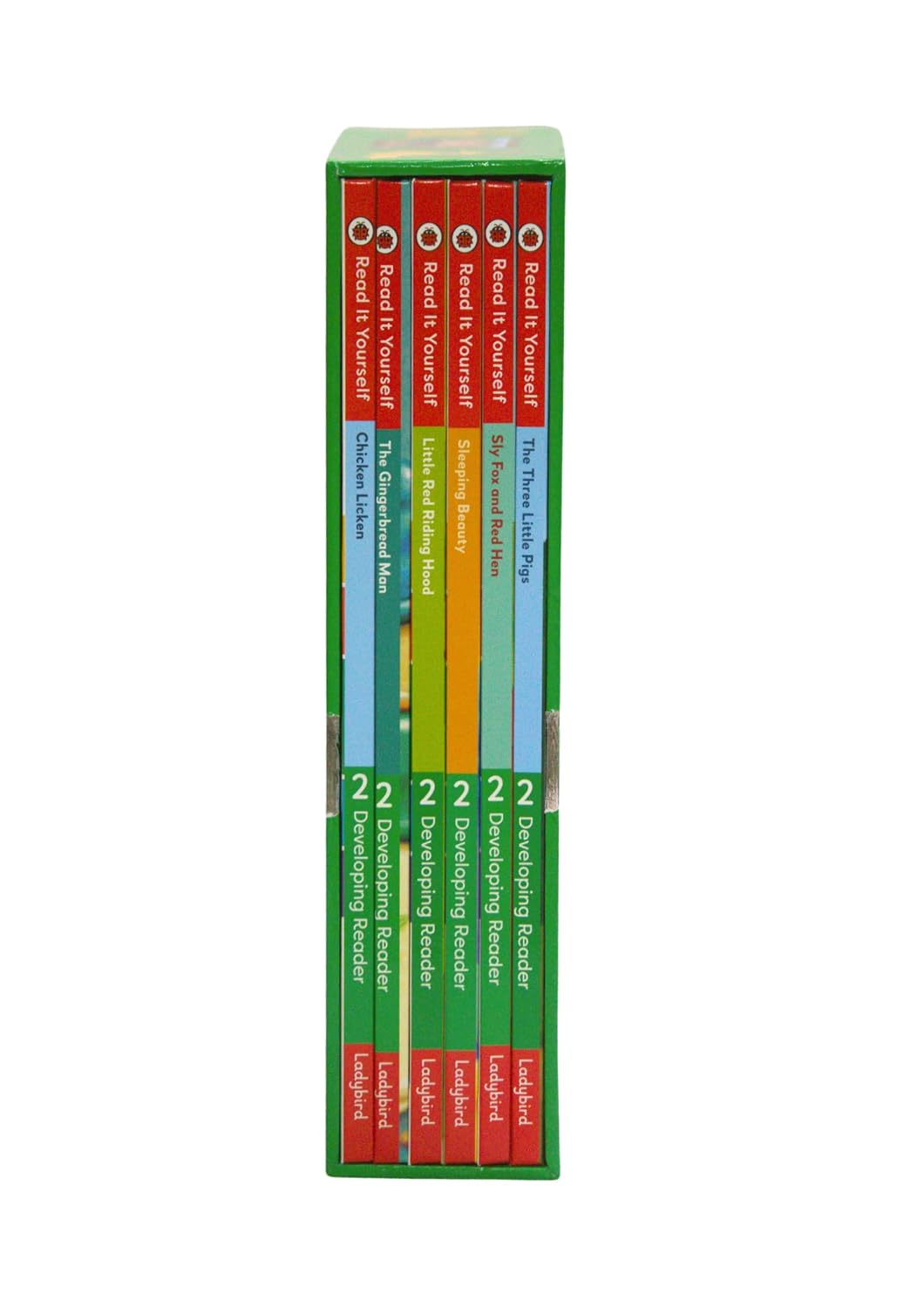 Read It Yourself with Ladybird: Developing Readers Level 2: 6 Books Collection Box Set (The Three Little Pigs, The Gingerbread Man, Little Red Riding Hood, Sleeping Beauty and Chicken Licken)