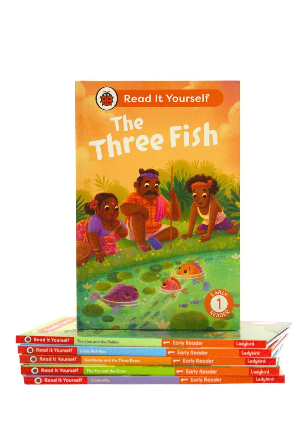 Read It Yourself with Ladybird: Early Readers Level 1: 6 Books Collection Box Set (Cinderella, The Three Fish, Little Red Hen, Goldilocks and the Three Bears, and The Lion and the Rabbit)