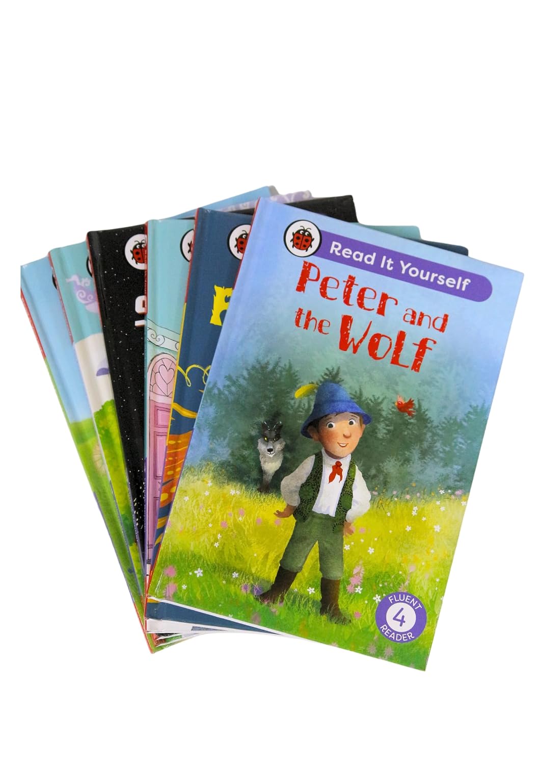 Read It Yourself with Ladybird: Fluent Readers Level 4: 6 Books Collection Box Set (Alice in Wonderland, The Pied Piper of Hamelin, Peter and the Wolf, The Firebird, and Our Solar System)