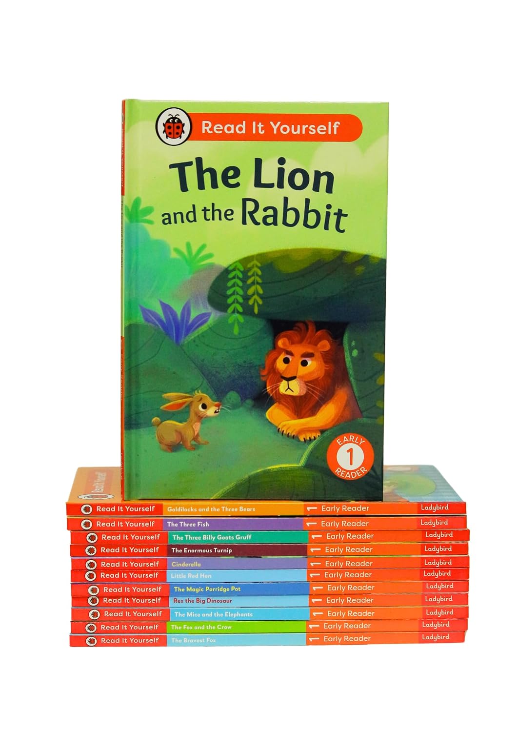 Read It Yourself with Ladybird: Early Readers Level 1: 12 Books Collection Box Set (Cinderella, The Three Billy Goats Gruff, Little Red Hen, The Enormous Turnip, The Fox and the Crow and More)