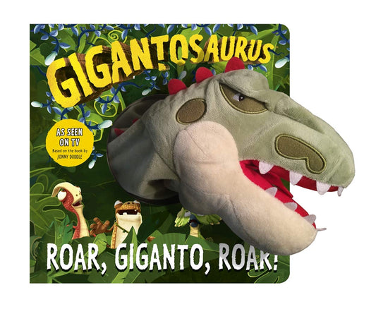 Gigantosaurus Puppet Book for Kids | Roar Giganto Roar | Interactive Dinosaur Book (ISBN 9781800780194)